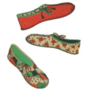 1940s Pattern, Loungewear Slippers - Foot 7