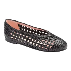 48828 - Black Soft Leather Flats for Teen/Women by Pretty Ballerinas