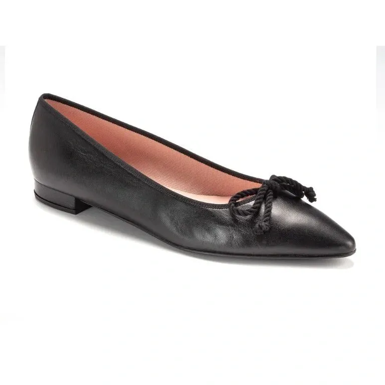 50113 - Black Soft Leather Flats for Teen/Women by Pretty Ballerinas