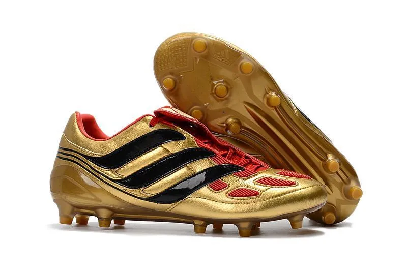 Adidas Predator Accelerator  FG Cleats Gold/Red/Black