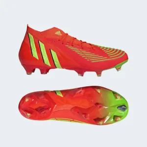 adidas Predator Edge .1 FG Adult Soccer Cleats GW1029 Solar Red/Team Solar Green/Core Black