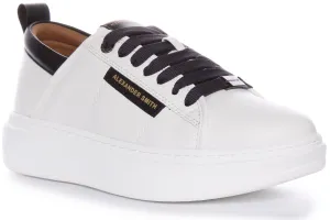 Alexander Smith Trainers In White Navy For Men