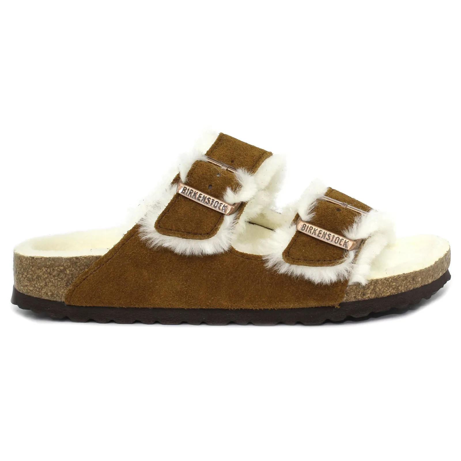 Arizona Shearling Suede Unisex Slides Sandals - UK 5 - US 7 Women / 5 Men - EU 38