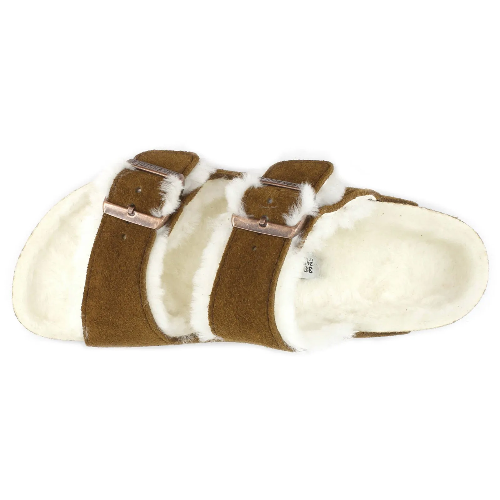 Arizona Shearling Suede Unisex Slides Sandals - UK 5 - US 7 Women / 5 Men - EU 38