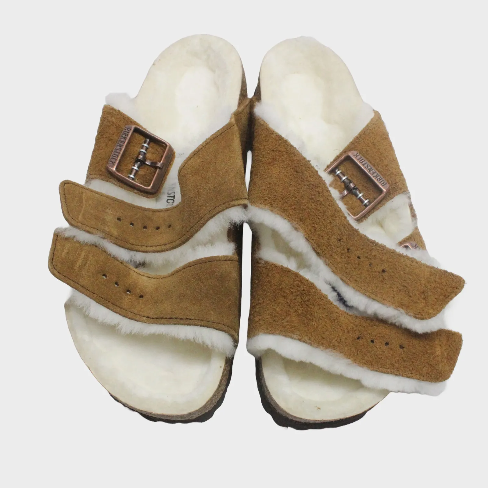 Arizona Shearling Suede Unisex Slides Sandals - UK 5 - US 7 Women / 5 Men - EU 38