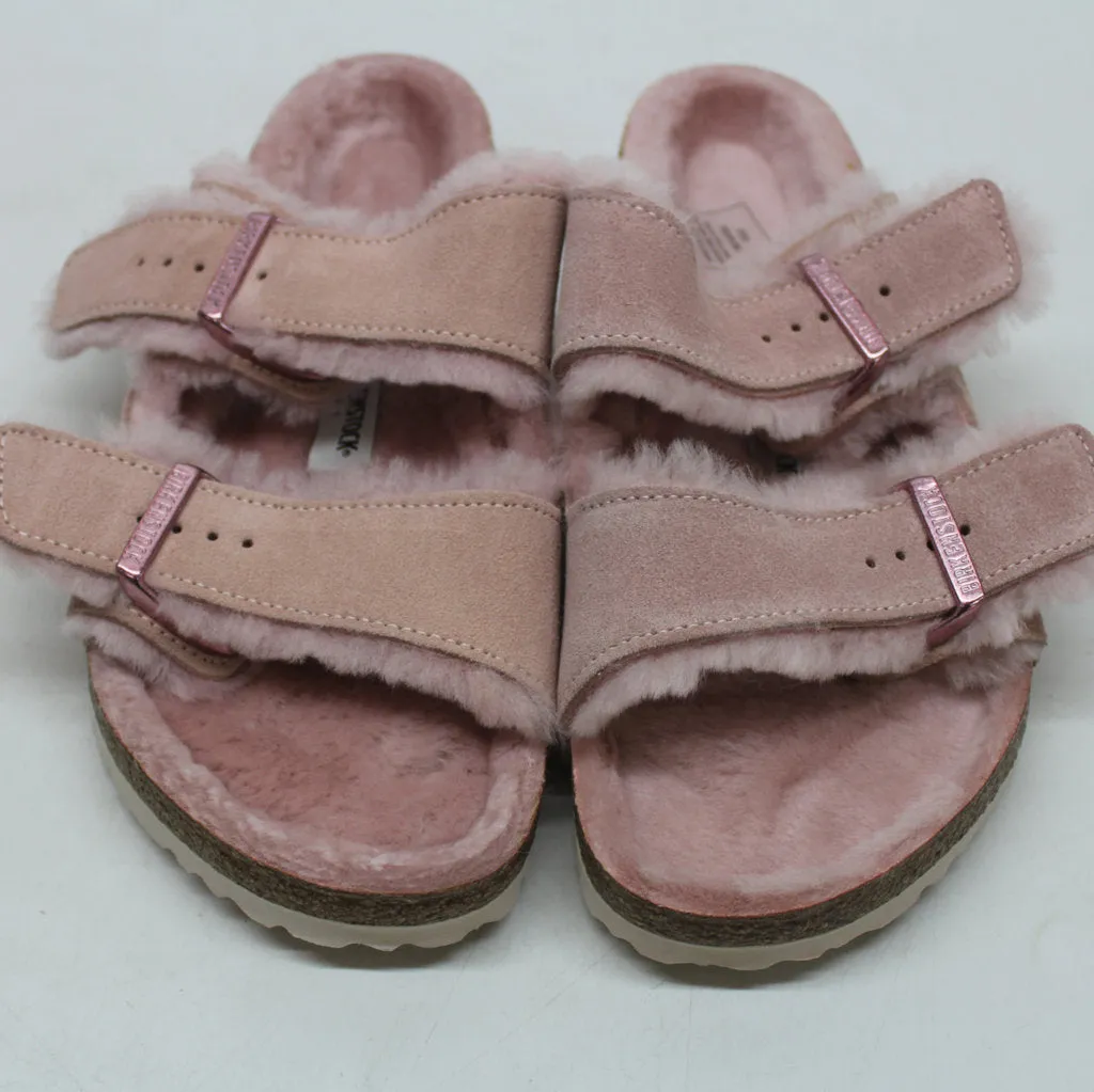 Birkenstock Arizona Shearling Suede Unisex Sandals - UK 5.5