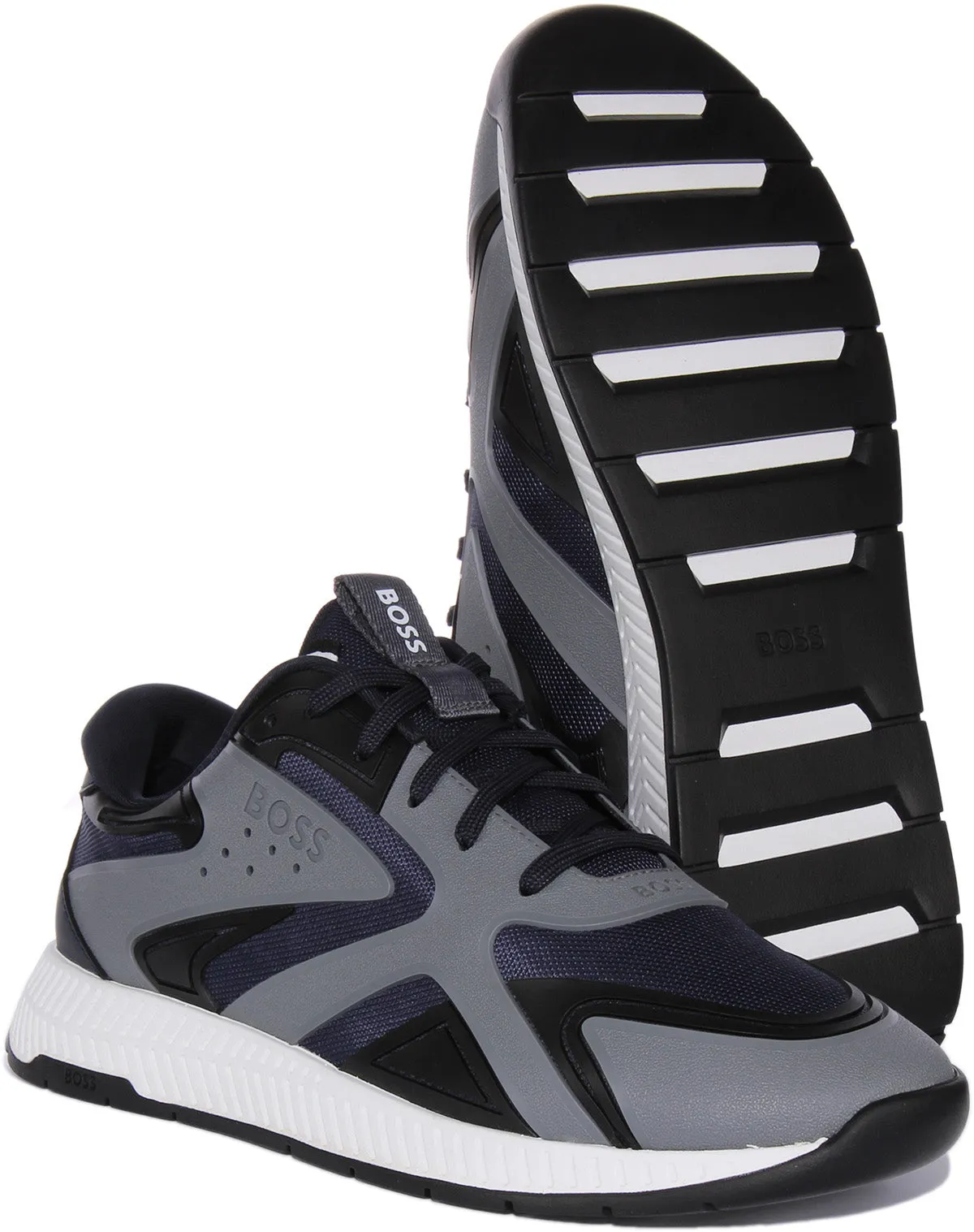 Boss Titanium Runner In Dark Blue For Men