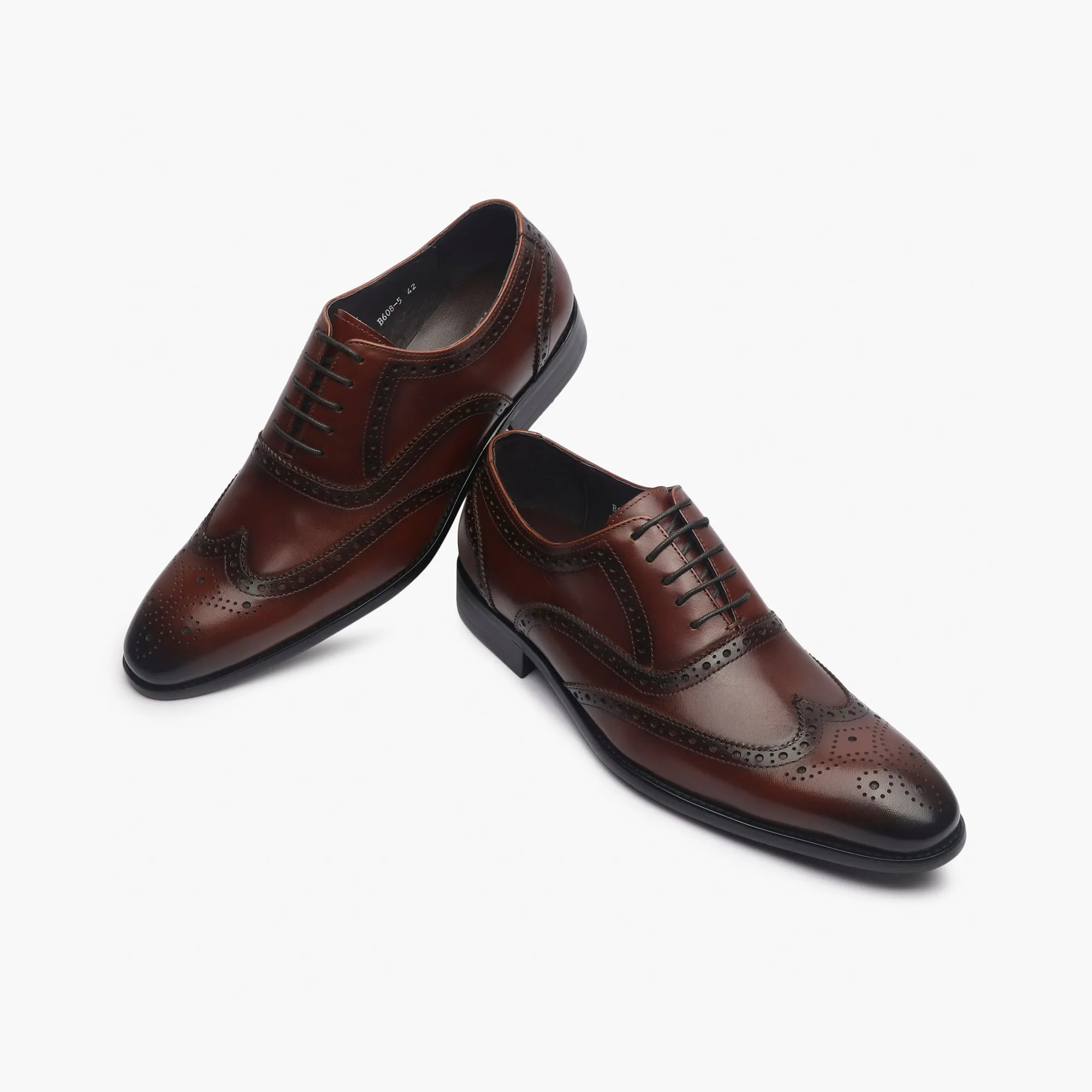 Brushed Leather Brogues