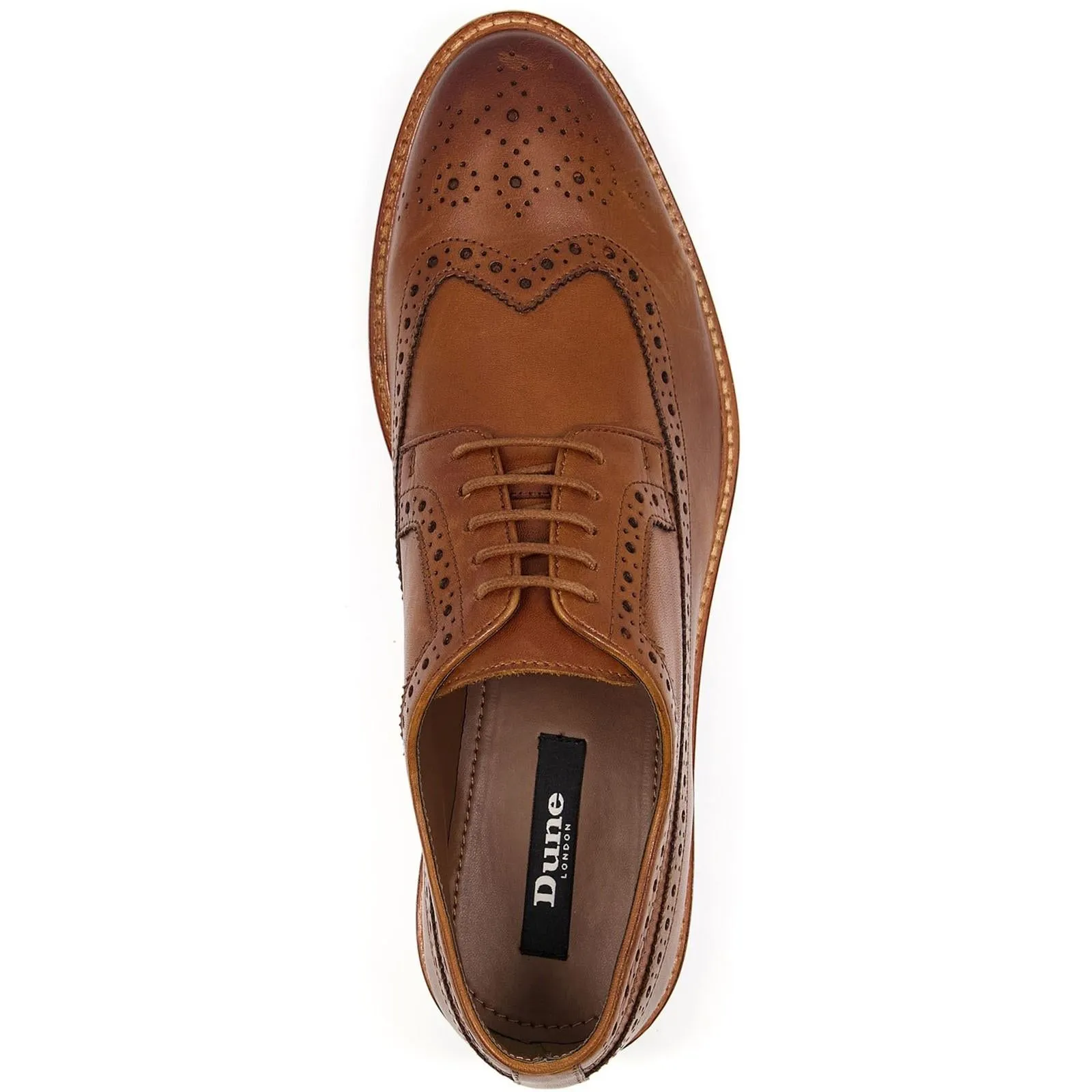 Dune London Superior Leather Wingtip Brogue Shoes