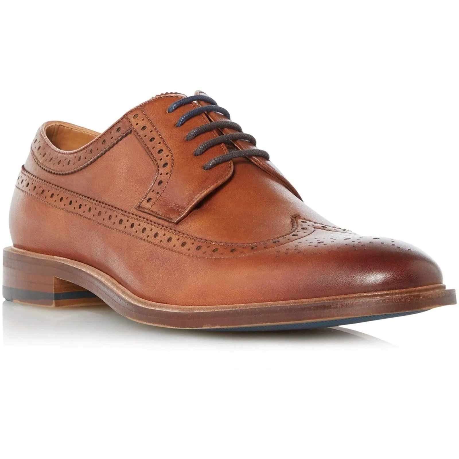 Dune London Superior Leather Wingtip Brogue Shoes