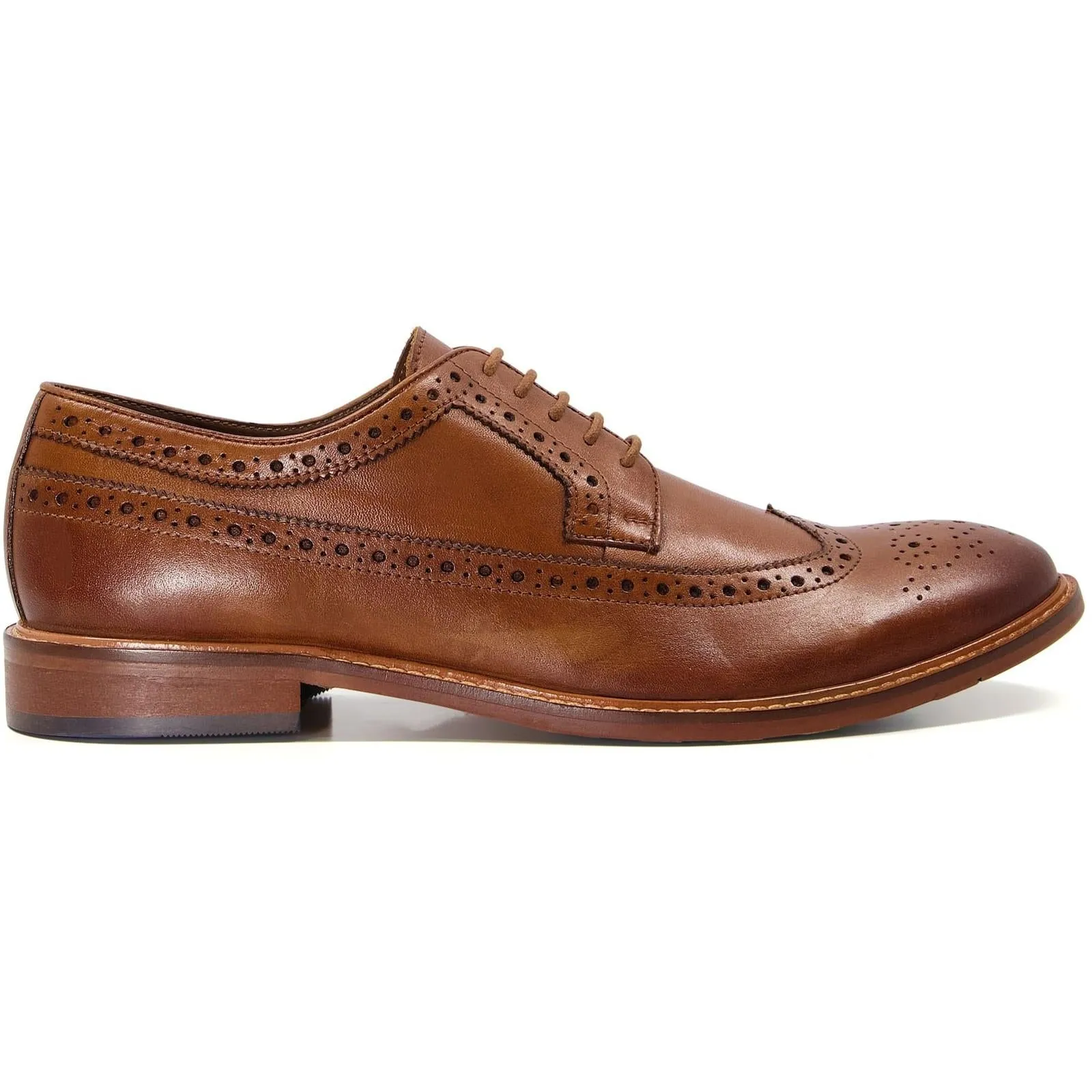 Dune London Superior Leather Wingtip Brogue Shoes