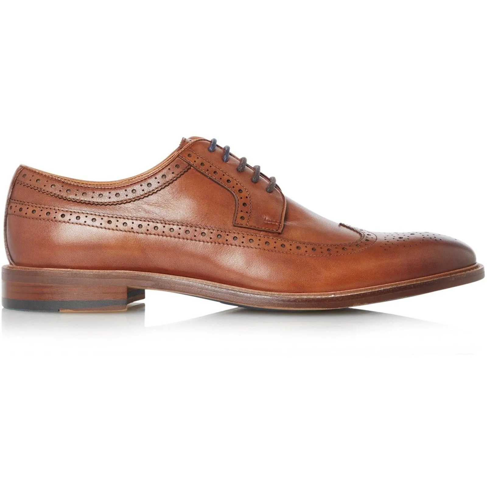 Dune London Superior Leather Wingtip Brogue Shoes