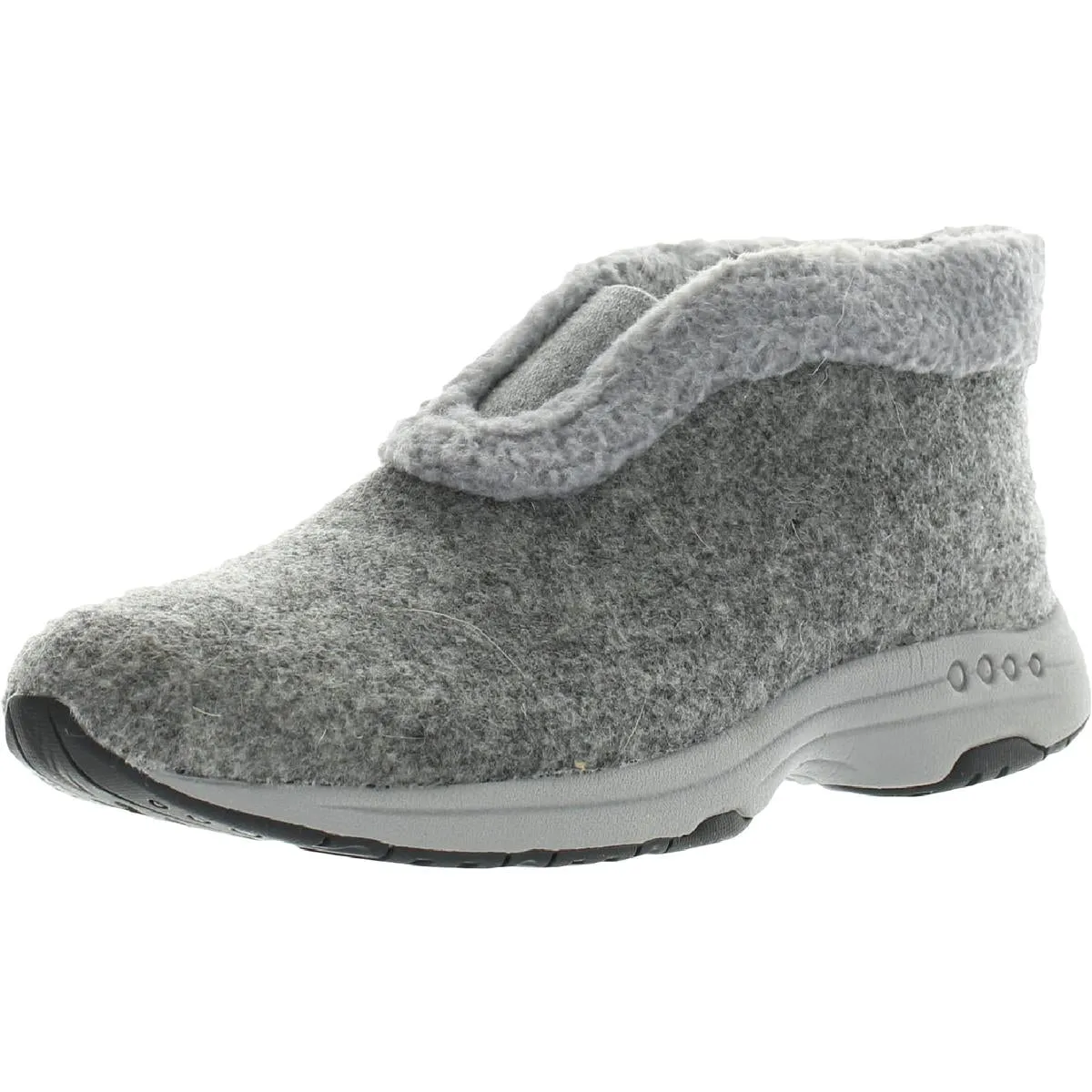 Easy Spirit Womens Treepose 2 Faux Fur Lined Bootie Slippers