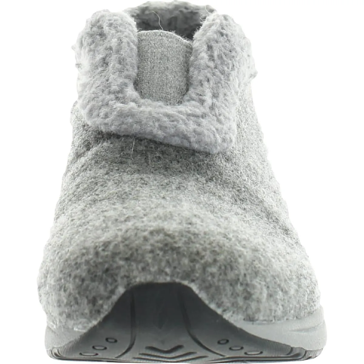 Easy Spirit Womens Treepose 2 Faux Fur Lined Bootie Slippers