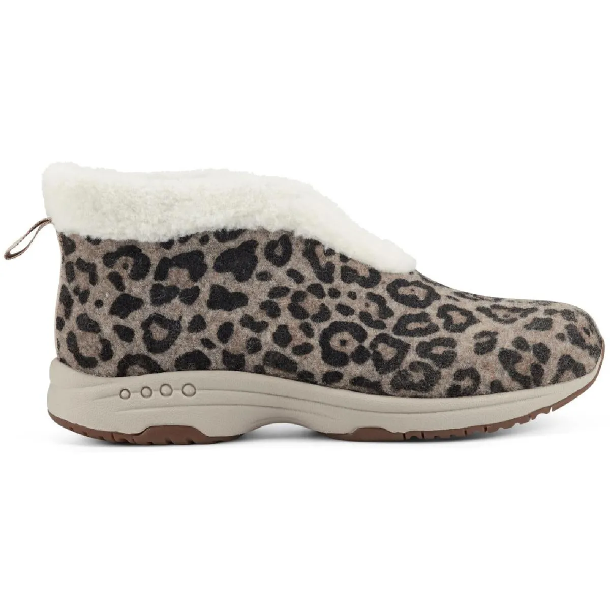 Easy Spirit Womens Treepose 2 Faux Fur Lined Bootie Slippers