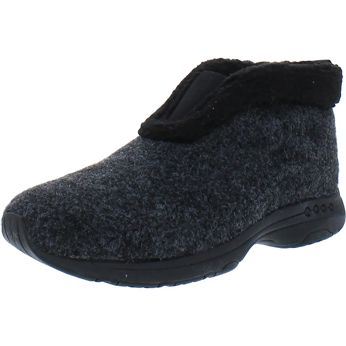 Easy Spirit Womens Treepose 2 Faux Fur Lined Bootie Slippers