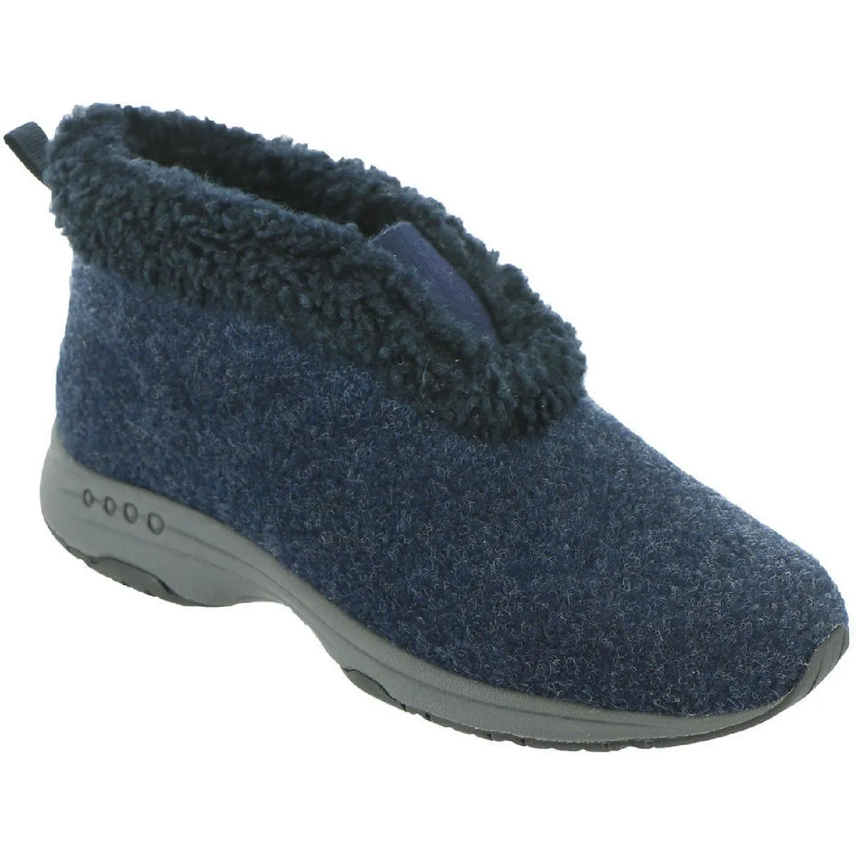 Easy Spirit Womens Treepose 2 Faux Fur Lined Bootie Slippers