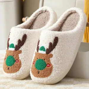 Festive Reindeer Indoor Slippers