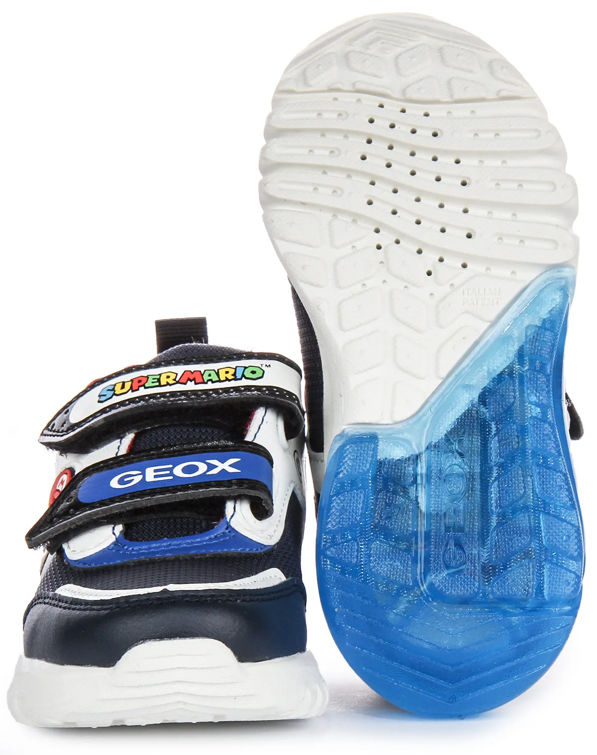 Geox J Ciberdrone E X Super Mario n Navy For Infants