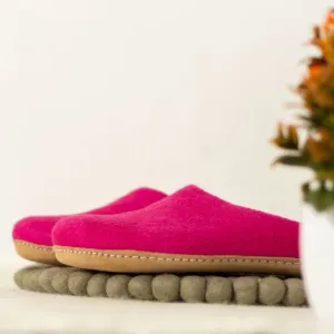 Hot Pink | Luxury Organic Merino Wool Slippers