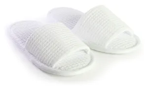 Kids Open Toe Waffle Slippers, Non-Slip Sole, Comfort & Breathable