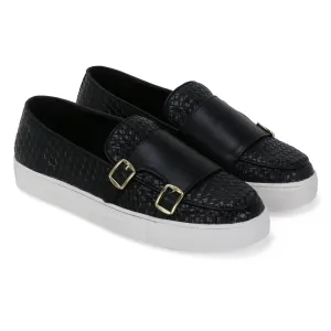 Madison Black Double Monk Braided Sneaker