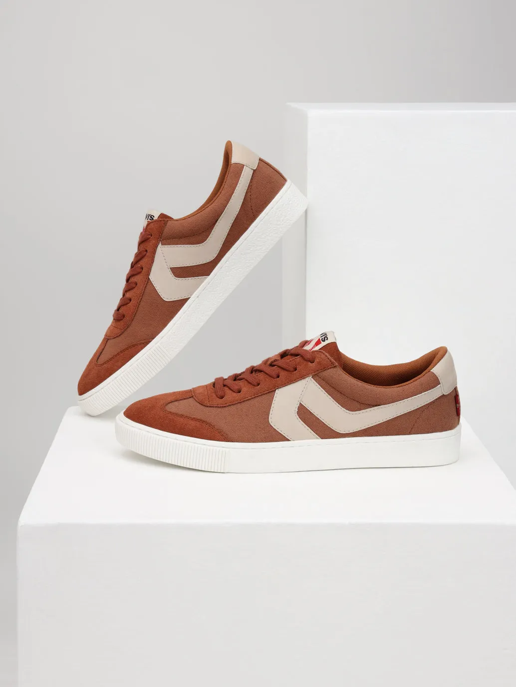 Men's Rust Colorblock Sneakers