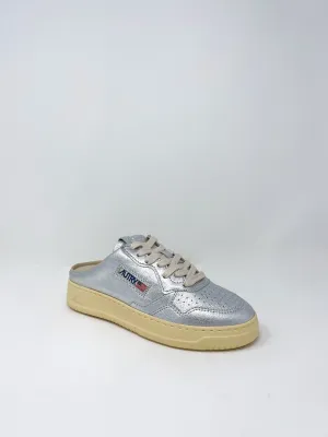 Mule Low Sneakers Leather in Goat Silver