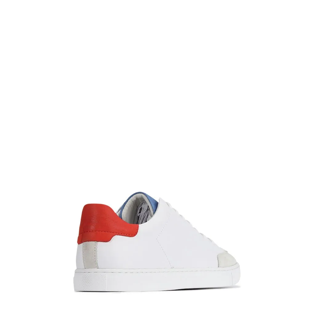 PANELS LOW TOP SNEAKERS LEATHER