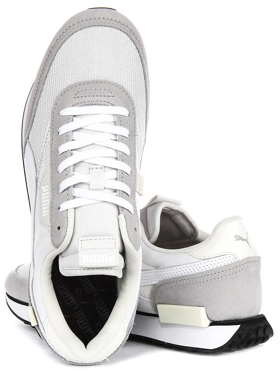 Puma Future Rider In Grey White