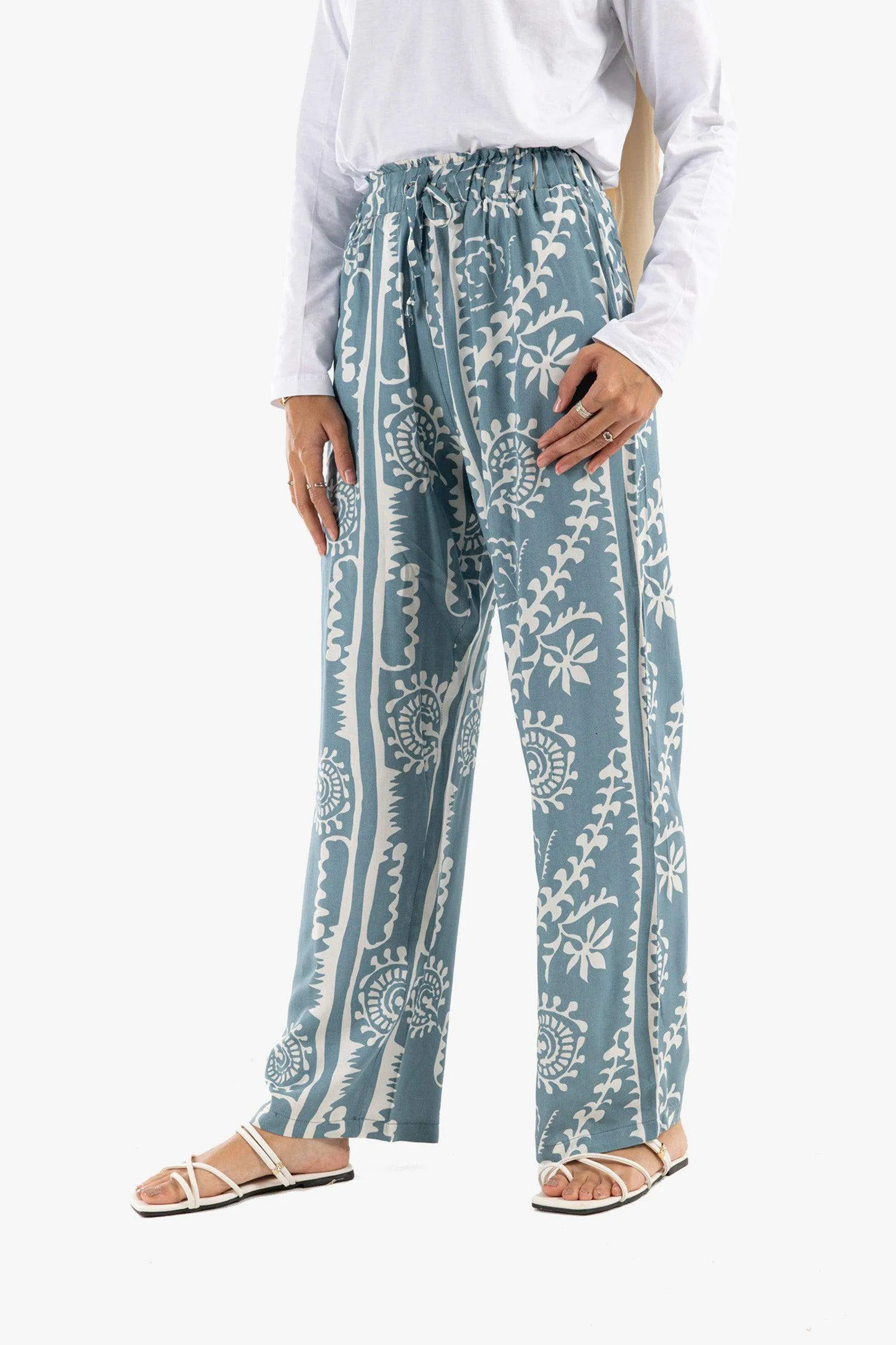 Straight Cut Printed Lounge Pants