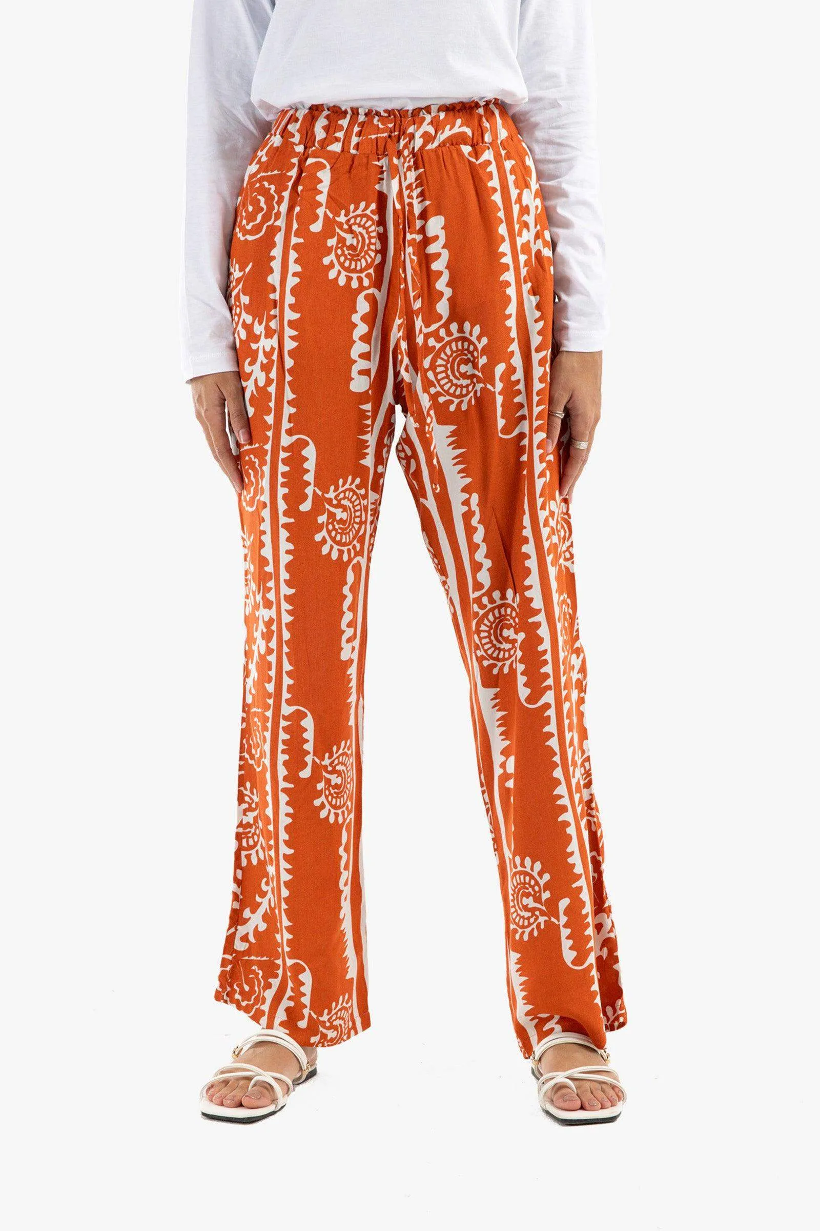 Straight Cut Printed Lounge Pants