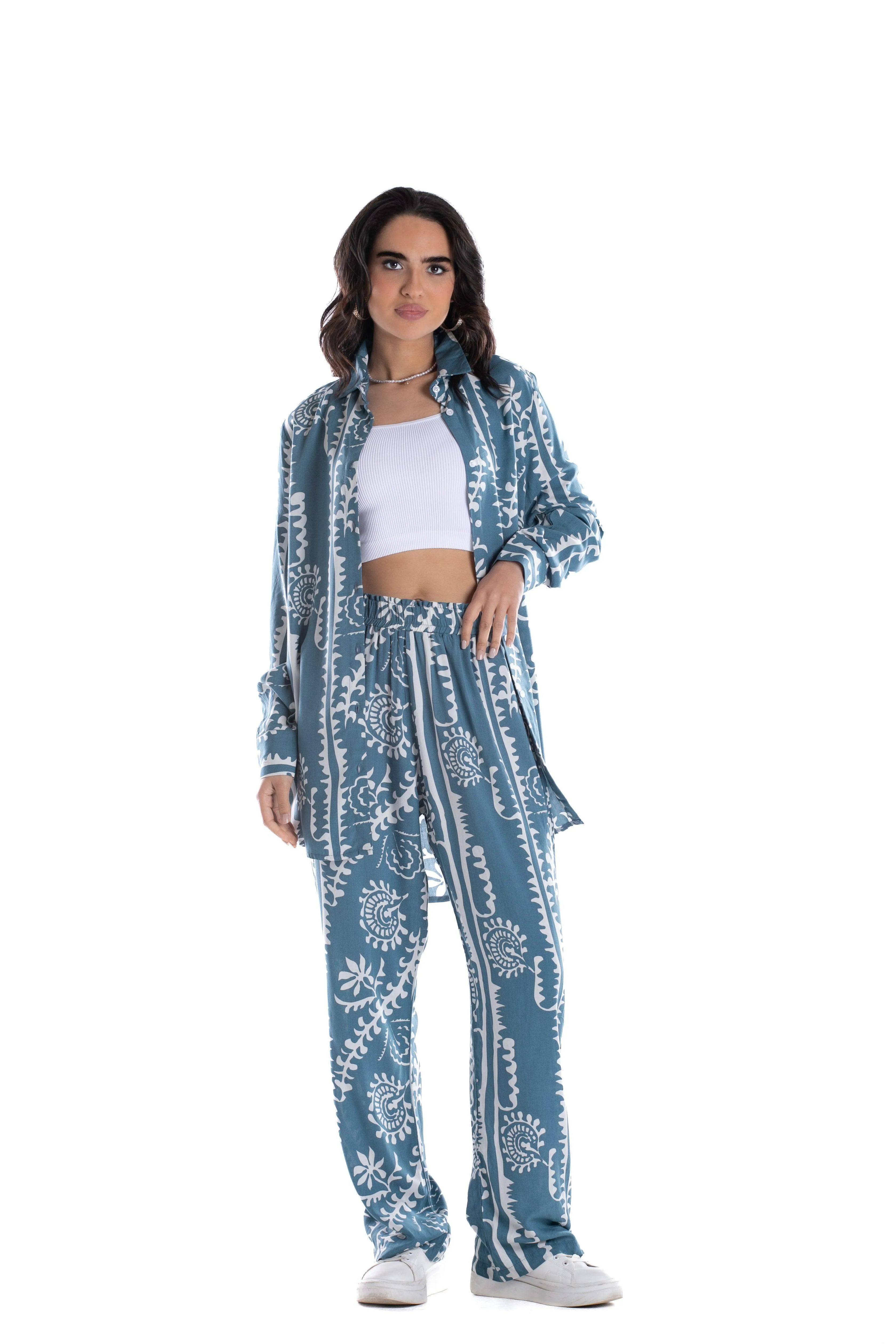 Straight Cut Printed Lounge Pants