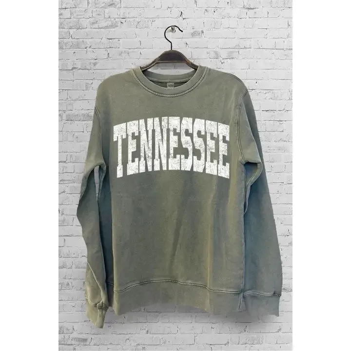 Tennessee Sweatshirt in Olive