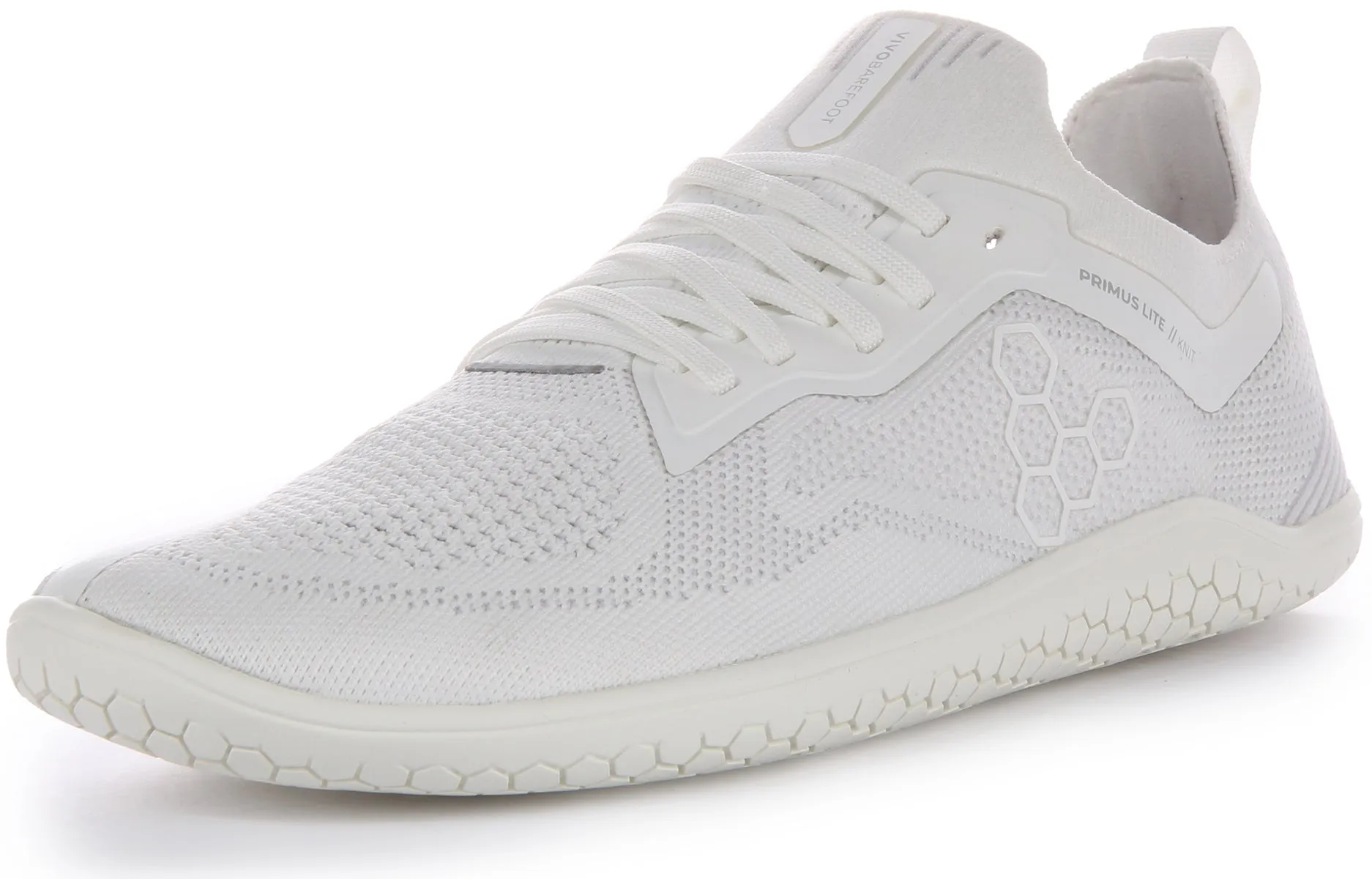 Vivobarefoot Primus Lite Knit In White For Men